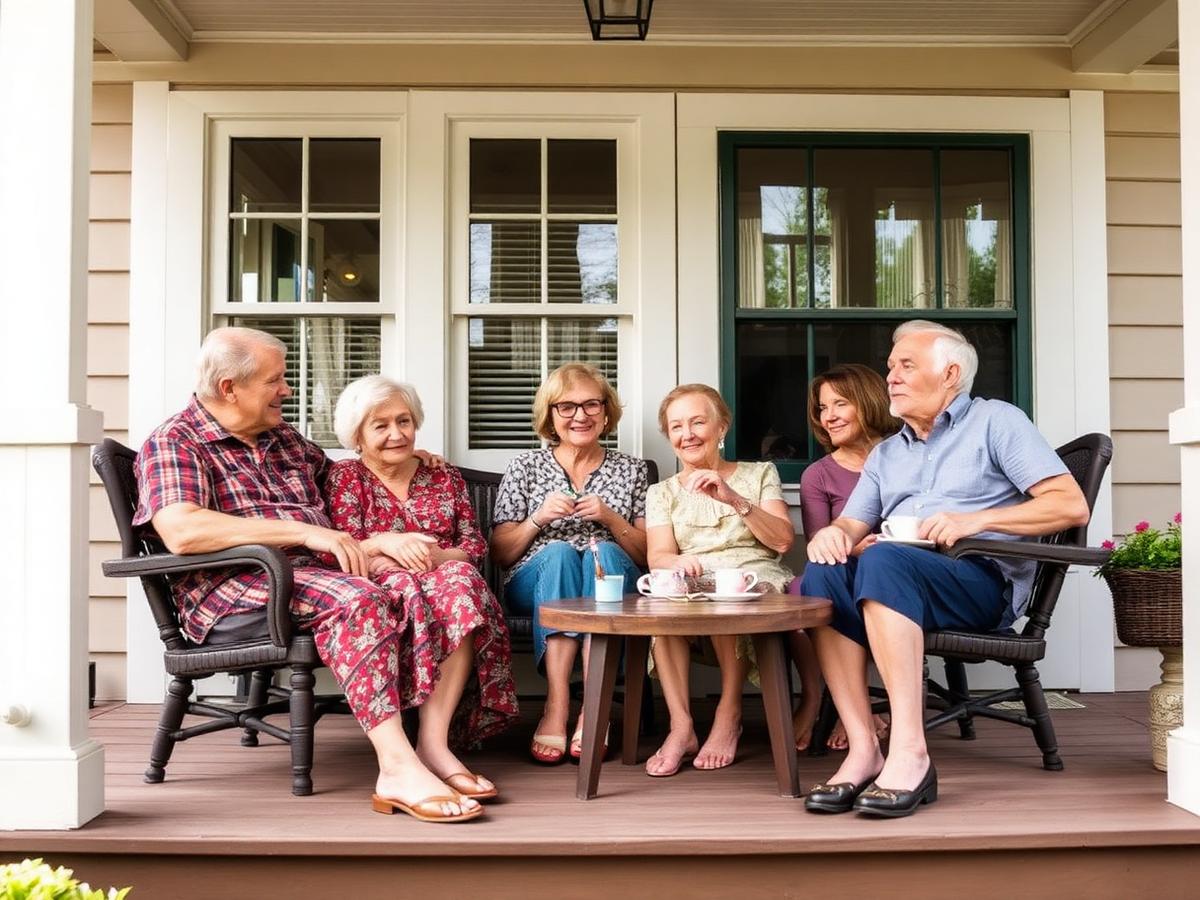 Family protected under a roof gesture, representing insurance protection